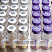 Several vials of vaccines